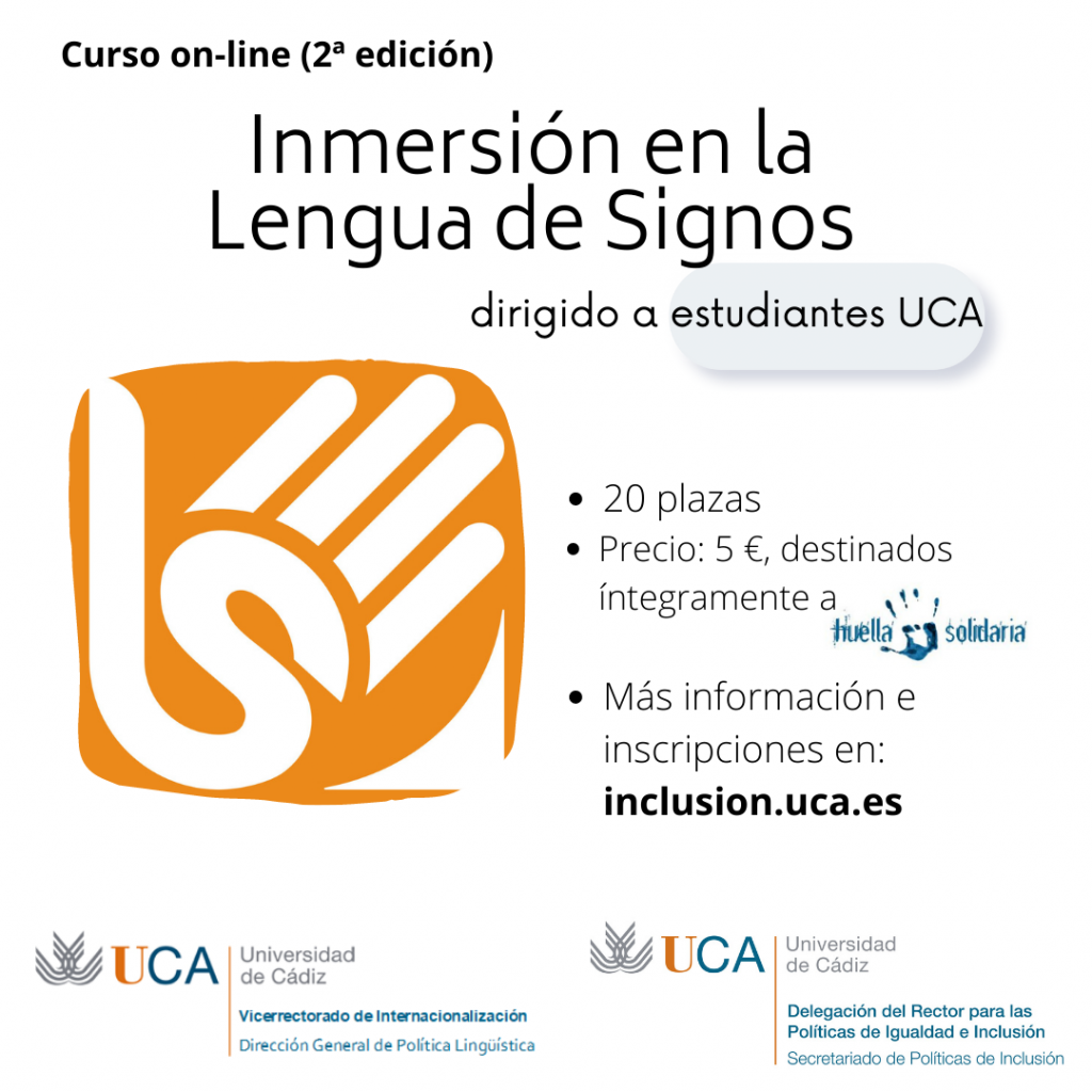 II Curso on-line de inmersión en la Lengua de Signos para estudiantes UCA