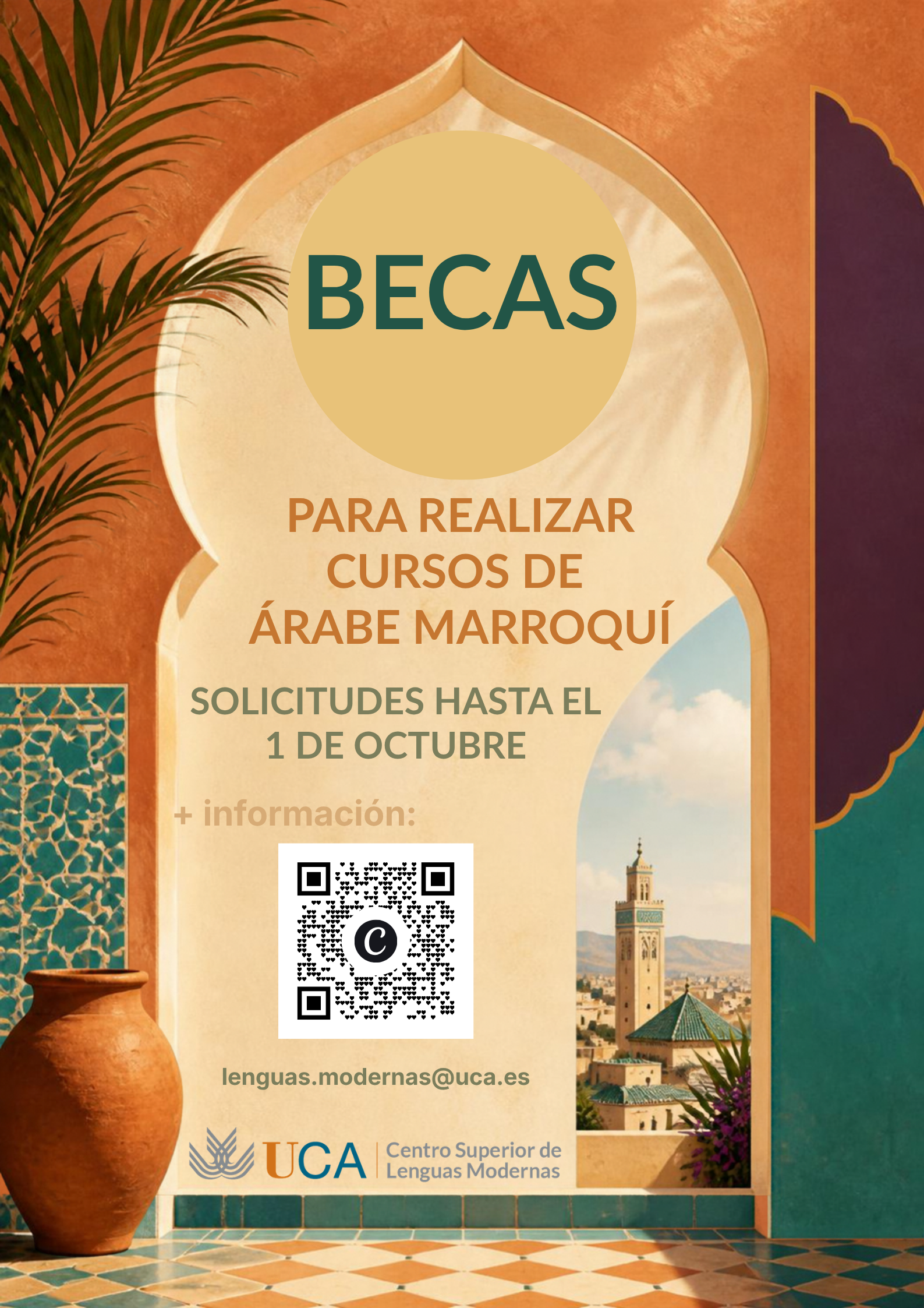 Becas para nuestros cursos de árabe marroquí